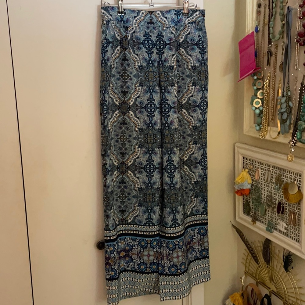 Forever 21 Patterned Wide Leg Pants